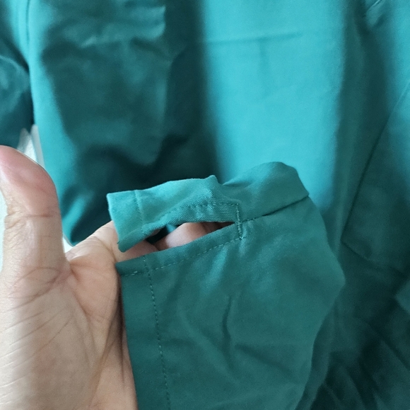 Figs Men's Teal V-Neck Shirt - Picture 4 of 7